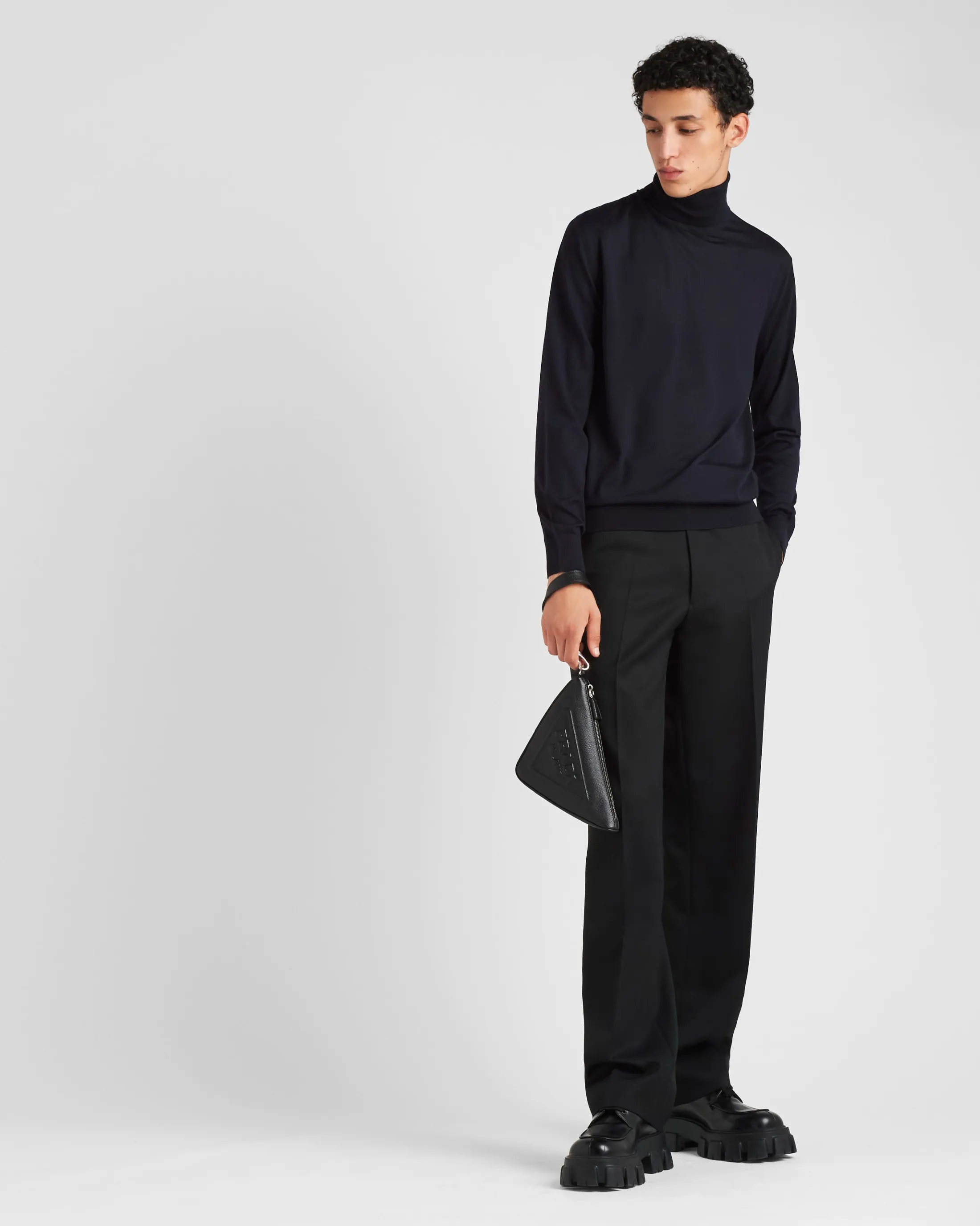 Prada Wool turtleneck Blue Sale