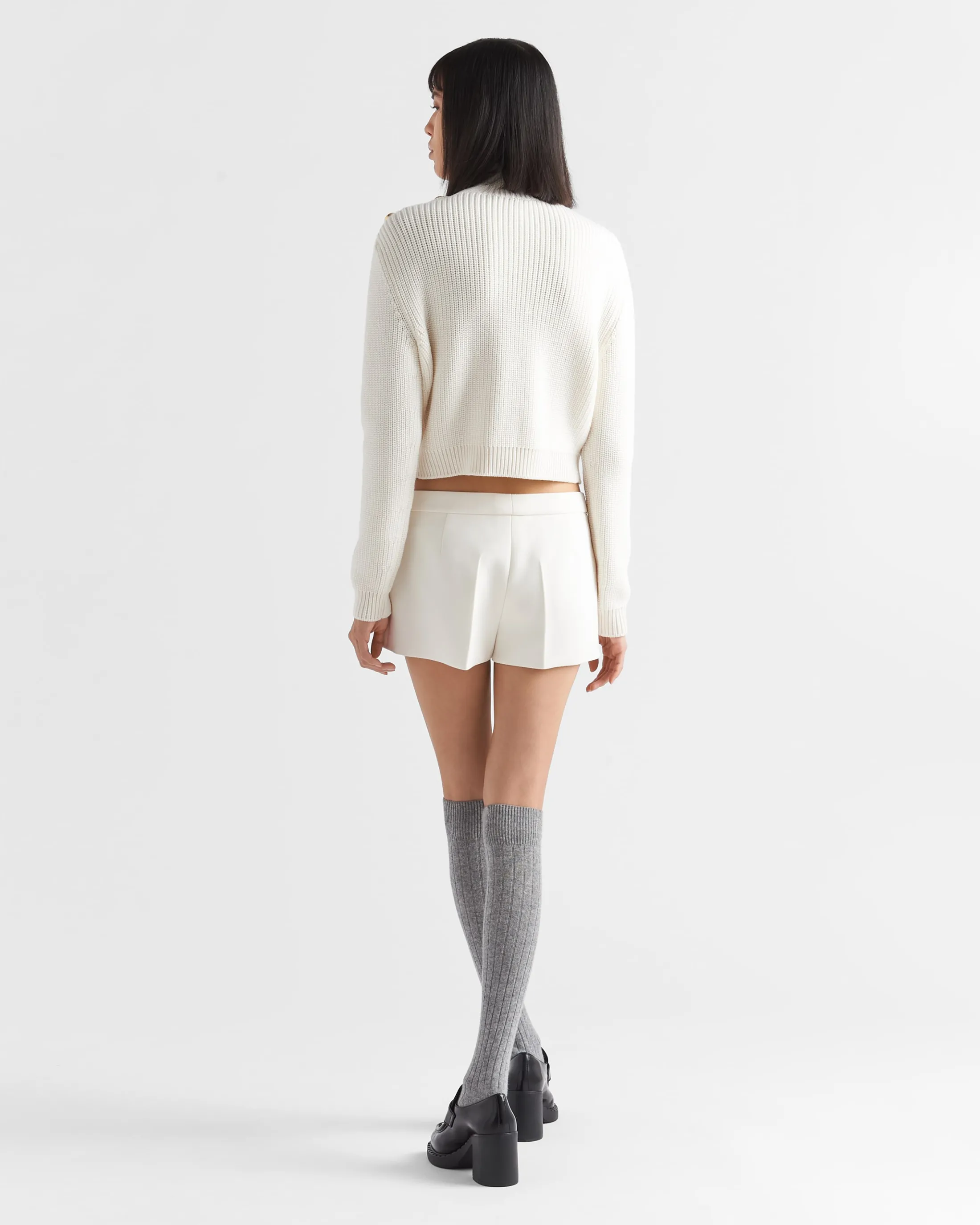 Prada Wool turtleneck sweater White Shop