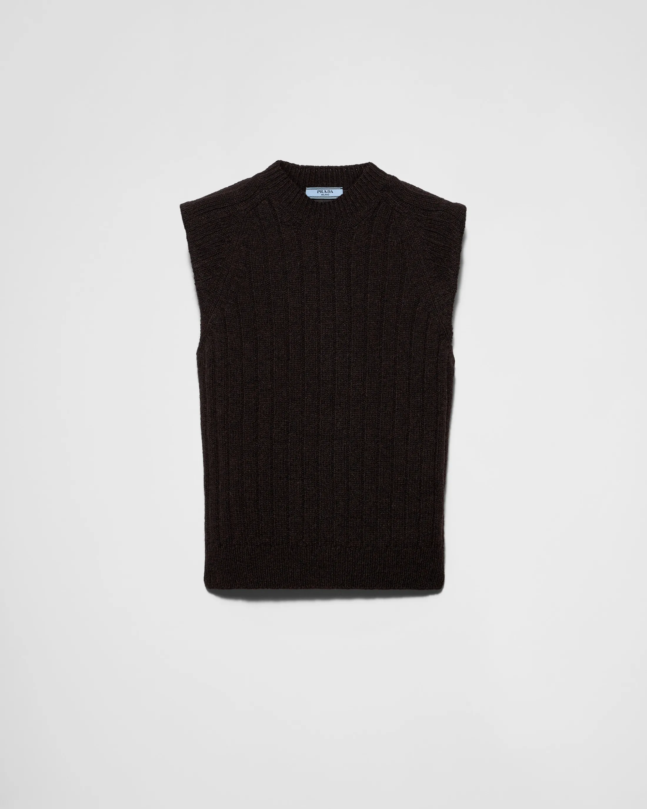 Prada Wool vest Darkbrown/black Fashion