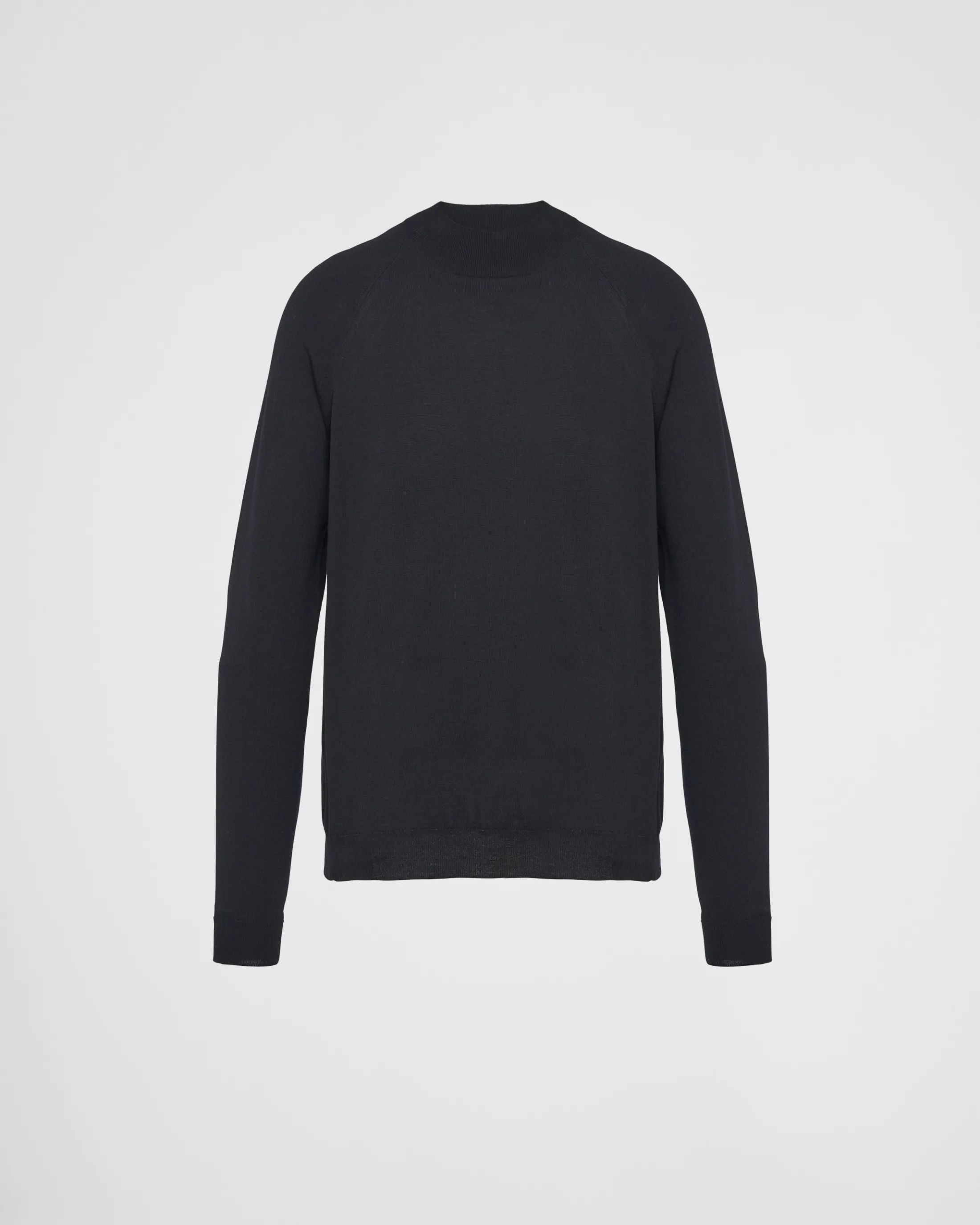 Prada Worsted wool turtleneck sweater Black Fashion