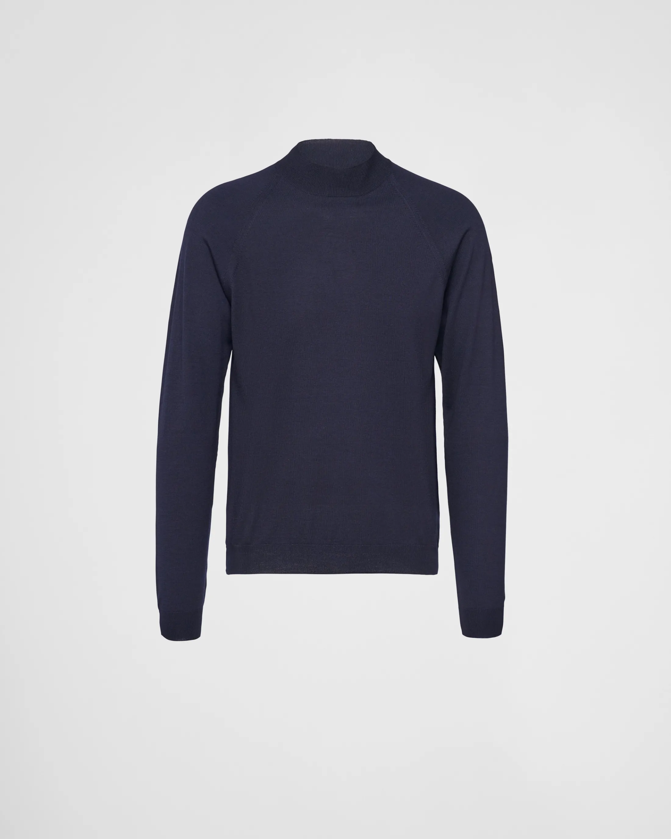 Prada Worsted wool turtleneck sweater Navy Best