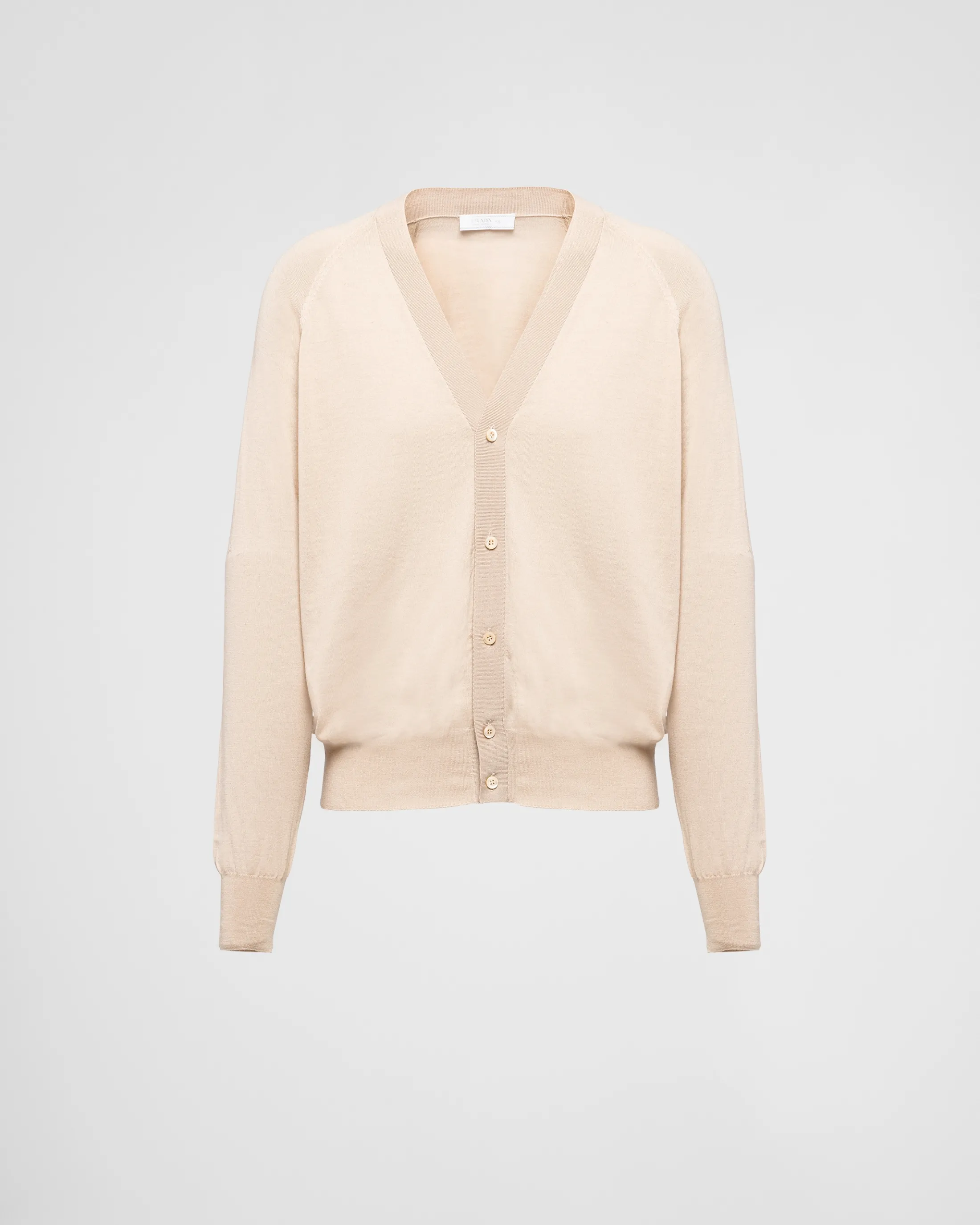 Prada Worsted-wool cardigan Albinowhite Best