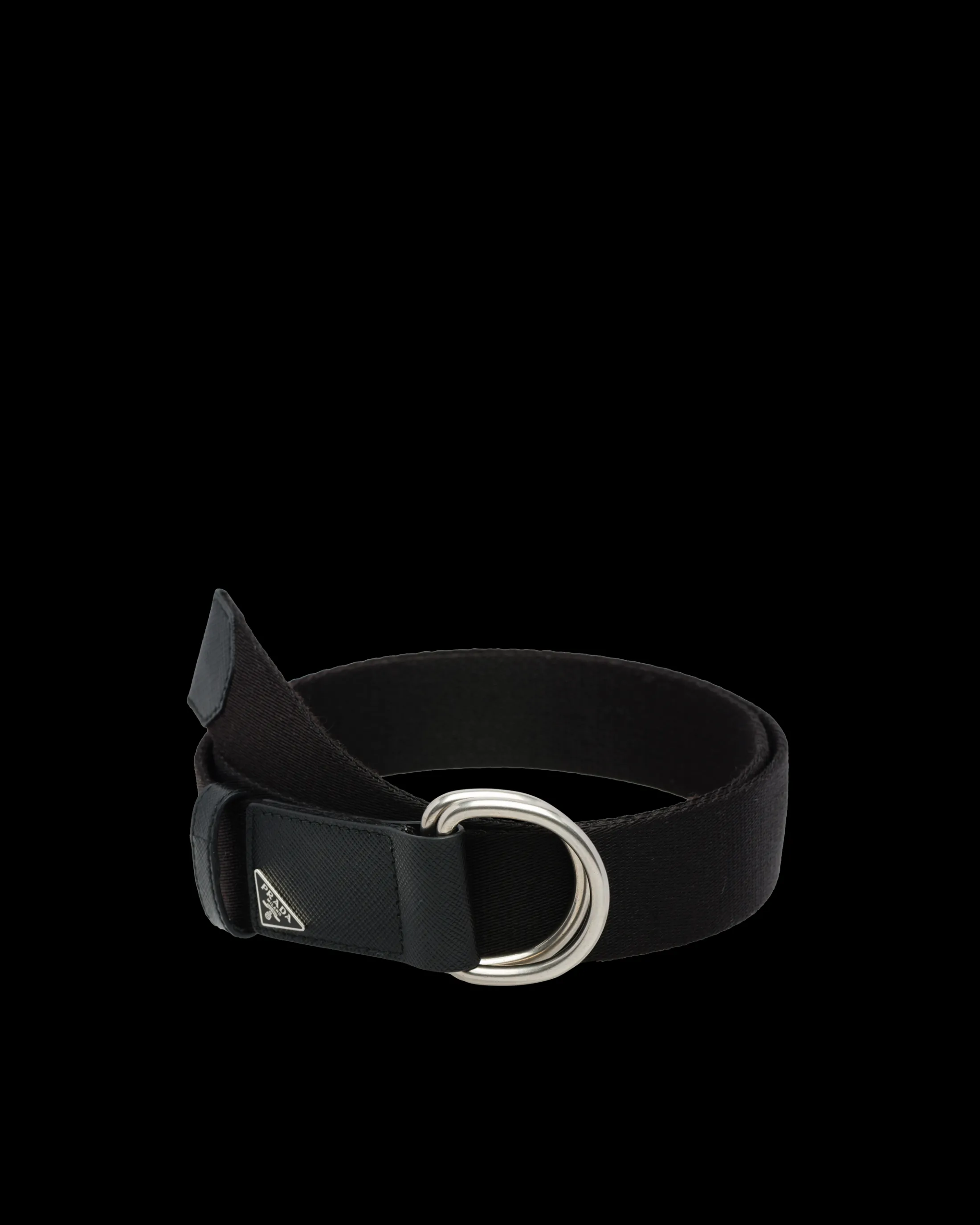 Prada Woven Re-Nylon belt Black Cheap